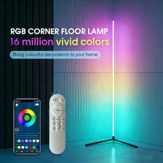 Lampadaire sans fil LUMZA — RGB d'angle · rechargeable design