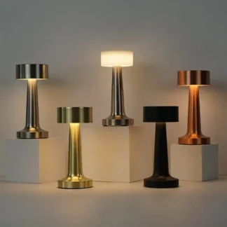 Lampe sans fil LUMZA — rétro tactile · rechargeable design